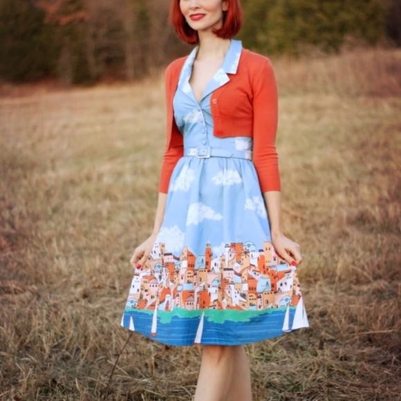 Modcloth Halter Shirt Dress Vacation Dress NEW - Picture 2 of 8